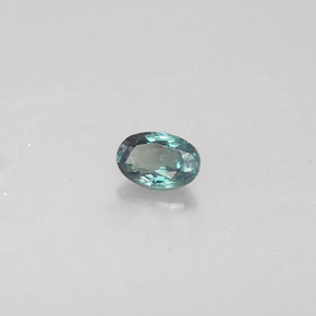 Alessandrite Verde / Rosso naturale da 0.13 ct, Taglio ovale, VS