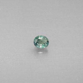 Alessandrite Verde / Rosso naturale da 0.14 ct, Taglio ovale, VS