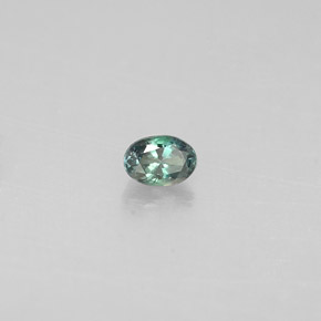 Alessandrite Verde / Rosso naturale da 0.10 ct, Taglio ovale, VS