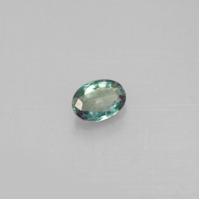Alessandrite Verde / Rosso naturale da 0.15 ct, Taglio ovale, VS