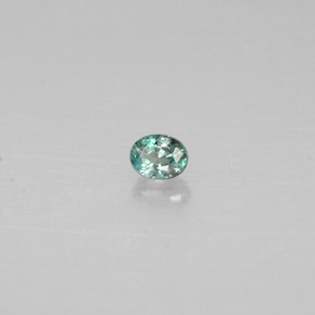 Alessandrite Verde / Rosso naturale da 0.07 ct, Taglio ovale, VS