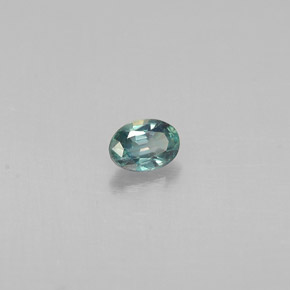 Alessandrite Verde / Rosso naturale da 0.13 ct, Taglio ovale, VS