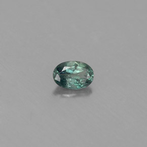Alessandrite naturale multicolore da 0,12 ct, taglio ovale, VS