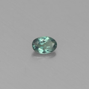 Alessandrite Verde / Rosso naturale da 0.13 ct, Taglio ovale, VS