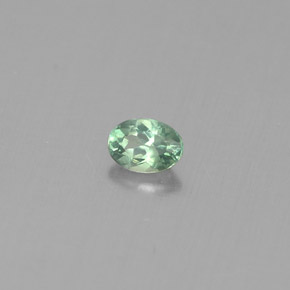 Alessandrite Verde / Rosso naturale da 0.12 ct, Taglio ovale, VS