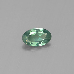Alessandrite Verde / Rosso naturale da 0.24 ct, Taglio ovale, VS