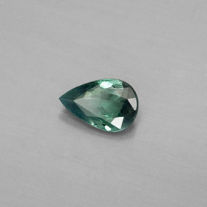 Alessandrite Verde / Rosso naturale da 0.38 ct, Forma a pera, VS