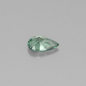 Alessandrite Verde / Rosso naturale da 0.20 ct, Forma a pera, VVS-VS