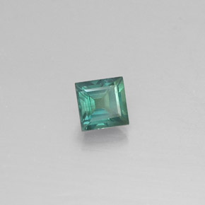 Alessandrite naturale multicolore da 0,20 ct, quadrato, VS