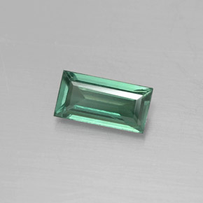 Alessandrite Verde / Rosso naturale da 0.35 ct, Taglio a baguette, VS