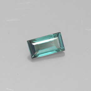 Alessandrite Verde / Rosso naturale da 0.26 ct, Taglio a baguette, VS