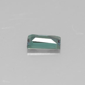Alessandrite Verde / Rosso naturale da 0.26 ct, Taglio a baguette, VS