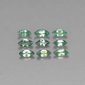 Gemme di Alessandrite Verde / Rosso naturale da  ct, Taglio marquise, VS