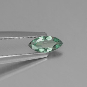 Alessandrite naturale multicolore da 0,25 ct, marchesa, VS