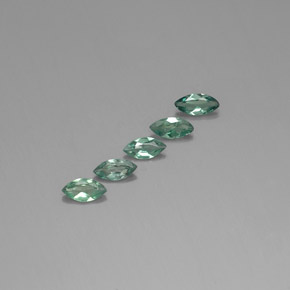 Gemme di Alessandrite Verde / Rosso naturale da  ct, Taglio marquise, VS