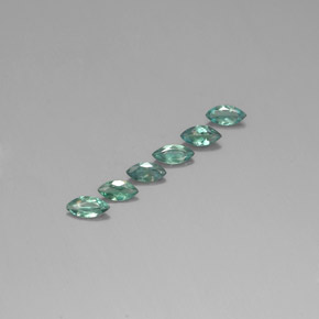 Gemme di Alessandrite Verde / Rosso naturale da  ct, Taglio marquise, VS