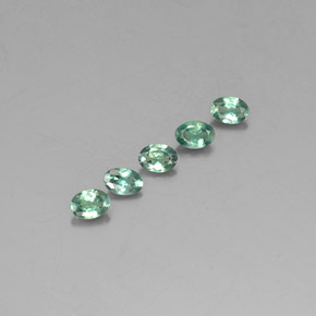 Gemme di Alessandrite Verde / Rosso naturale da  ct, Taglio ovale, VVS-VS