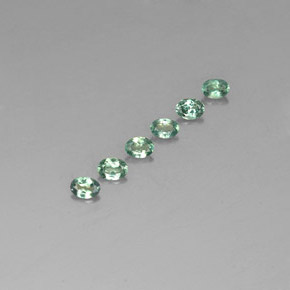 Gemme di Alessandrite Verde / Rosso naturale da  ct, Taglio ovale, VS