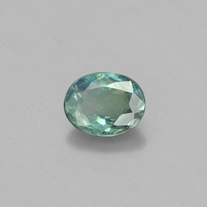 Alessandrite naturale multicolore da 0,47 ct, taglio ovale, VS