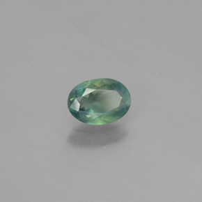 Alessandrite Verde / Rosso naturale da 0.55 ct, Taglio ovale, VS-SI