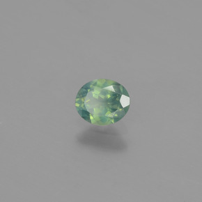 Alessandrite Verde / Rosso naturale da 0.46 ct, Taglio ovale, VS