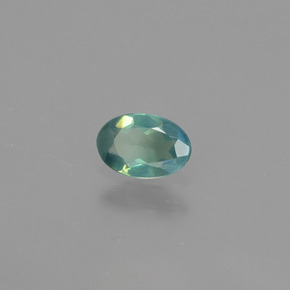 Alessandrite Verde / Rosso naturale da 0.39 ct, Taglio ovale, VS