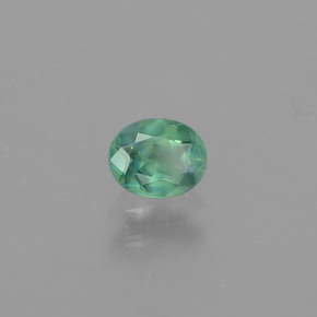Alessandrite naturale multicolore da 0,45 ct, taglio ovale, VS