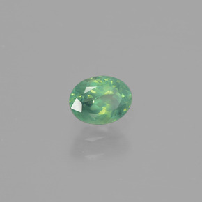 Alessandrite Verde / Rosso naturale da 0.51 ct, Taglio ovale, VS