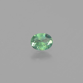 Alessandrite Verde / Rosso naturale da 0.37 ct, Taglio ovale, VS