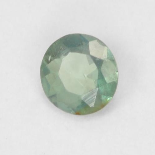 Alessandrite naturale verde da 0,07 ct, taglio rotondo, VVS-VS