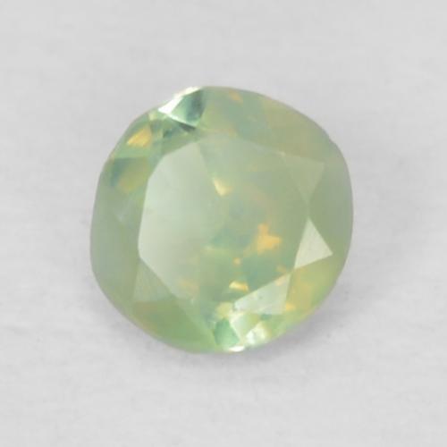Alessandrite naturale verde da 0,07 ct, taglio rotondo, VS