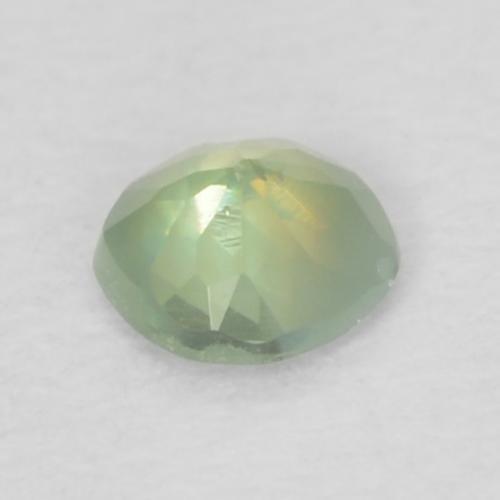 Alessandrite naturale verde da 0,07 ct, taglio rotondo, VS