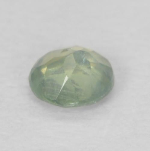 Alessandrite naturale verde da 0,08 ct, taglio rotondo, VS