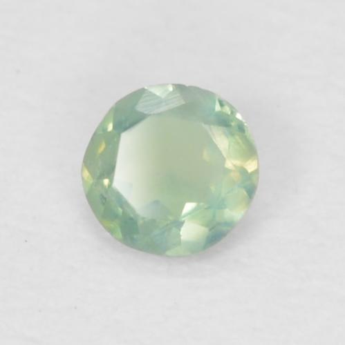 Alessandrite naturale verde da 0,06 ct, taglio rotondo, VVS-VS