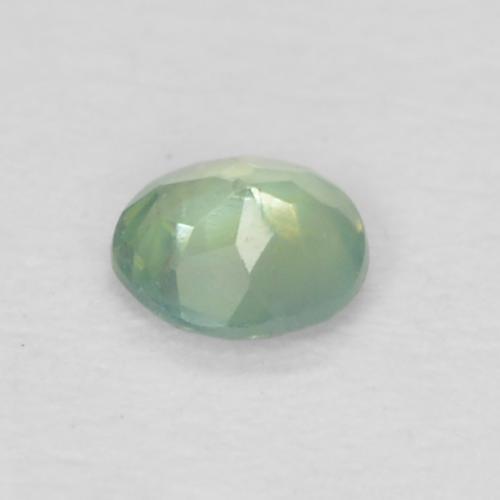 Alessandrite naturale verde da 0,06 ct, taglio rotondo, VVS-VS