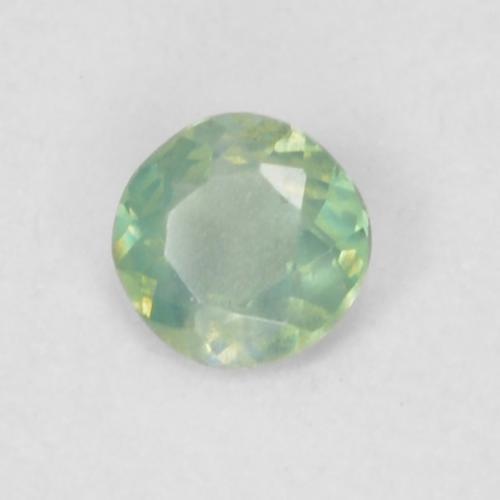 Alessandrite naturale verde da 0,06 ct, taglio rotondo, VVS-VS