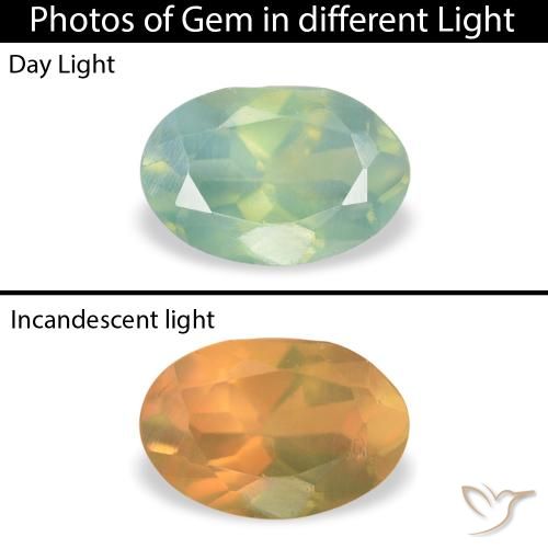 0.09ct Naturale Verde chiaro Alessandrite, Ovale, VS