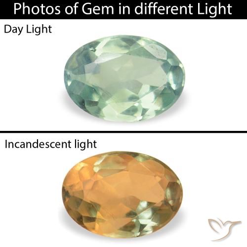 0.07ct Naturale Verde Menta Chiaro Alessandrite, Ovale, VVS-VS