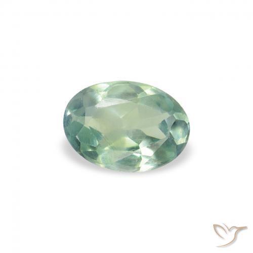 Alessandrite Verde Menta Chiaro naturale da 0.07 ct, Ovale, VVS-VS