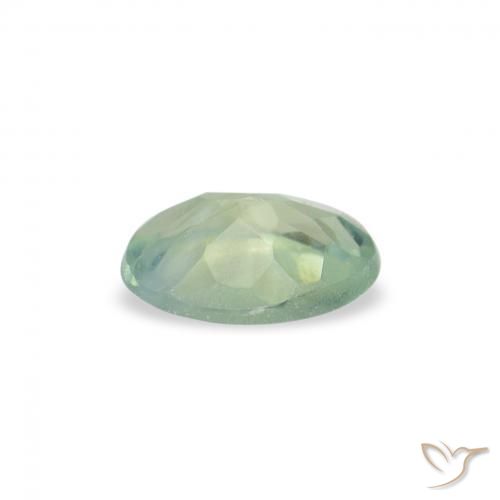 Alessandrite Verde Menta Chiaro naturale da 0.07 ct, Ovale, VVS-VS