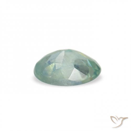 Alessandrite Verde Menta Chiaro naturale da 0.10 ct, Ovale, VVS-VS