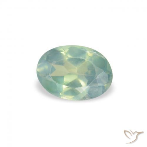 Alessandrite Verde chiaro naturale da 0.07 ct, Ovale, VVS-VS
