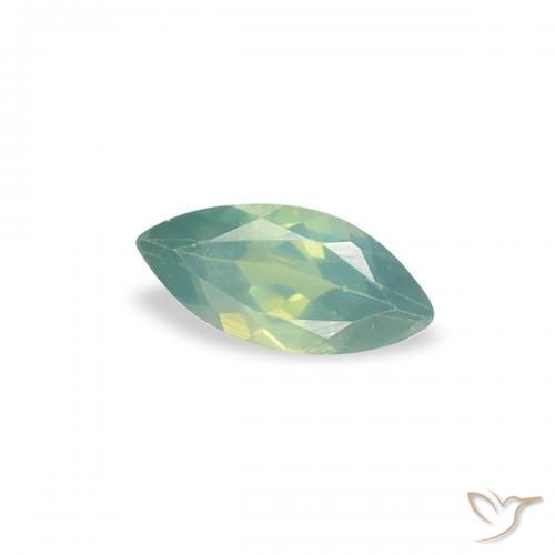 Alessandrite Verde medio naturale da 0.16 ct, Taglio marquise, VVS-VS