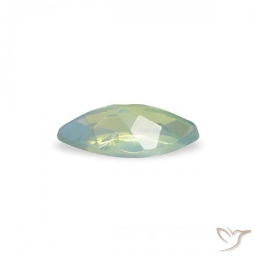 Alessandrite Verde medio naturale da 0.16 ct, Taglio marquise, VVS-VS