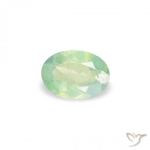 Alessandrite Giallo chiaro Verde naturale da 0.18 ct, Ovale, VVS-VS