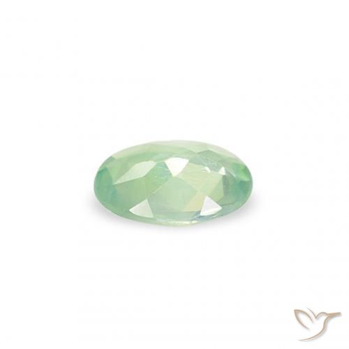 Alessandrite Giallo chiaro Verde naturale da 0.12 ct, Ovale, VVS-VS