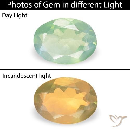 0.12ct Naturale Verde chiaro Alessandrite, Ovale, VVS-VS