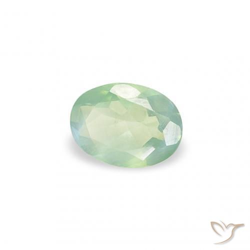 Alessandrite Verde chiaro naturale da 0.12 ct, Ovale, VVS-VS