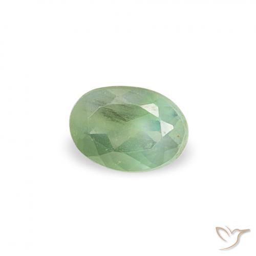 Alessandrite Verde salvia naturale da 0.12 ct, Ovale, VVS-VS