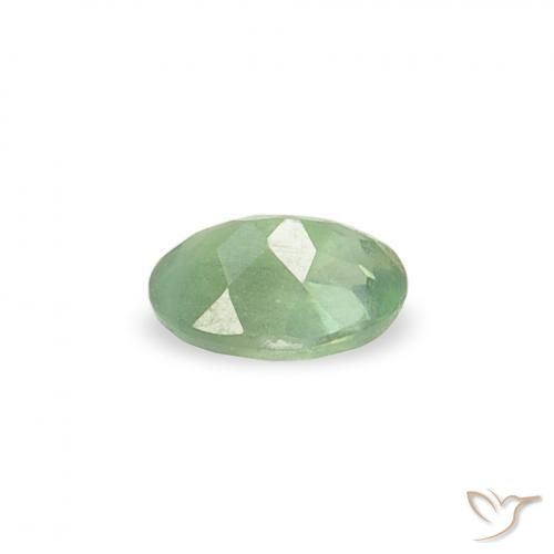 Alessandrite Verde salvia naturale da 0.12 ct, Ovale, VVS-VS